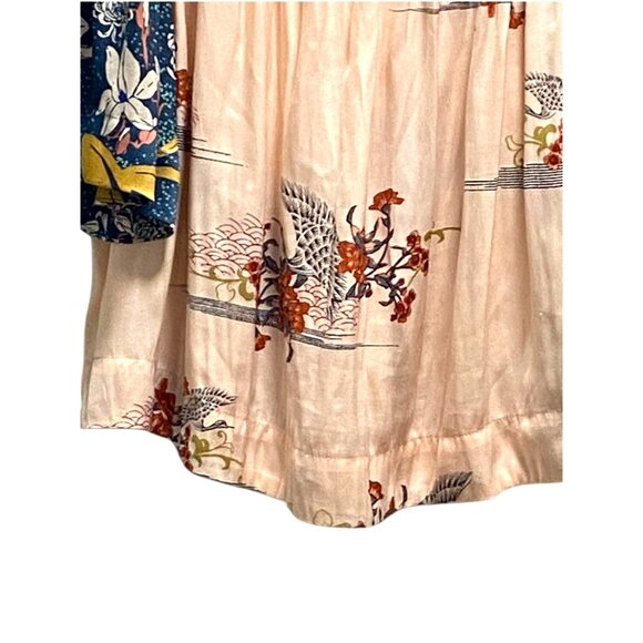 Free People Rocken Rochelle Off The Shoulder Floral Top Beige Size XS Boho Fall - Picture 7 of 14